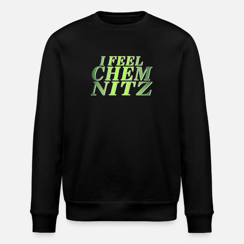 I FEEL CHEMNITZ - Stanley/Stella Unisex Bio-Sweatshirt ROLLER - Schwarz