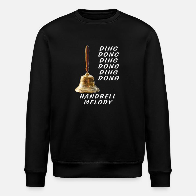 DING DONG HANDBELL MELODY - Stanley/Stella ROLLER Unisex Organic Sweatshirt - black