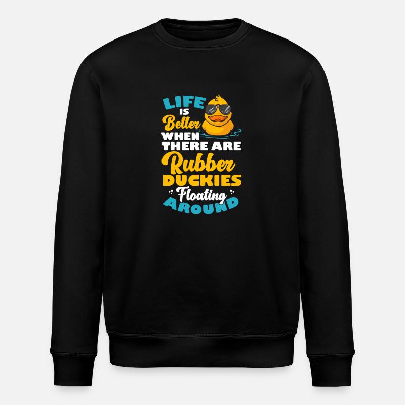 Rubber Duck Rubber Duck - Stanley/Stella ROLLER Unisex Organic Sweatshirt - black