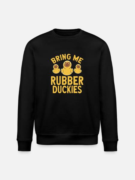 Rubber Duck Rubber Duck - Stanley/Stella ROLLER Unisex Organic Sweatshirt - black