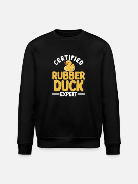 Rubber Duck Rubber Duck - Stanley/Stella ROLLER Unisex Organic Sweatshirt - black