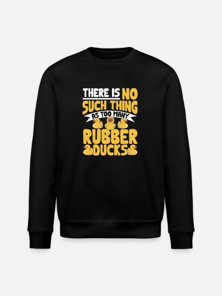 Rubber Duck Rubber Duck - Stanley/Stella ROLLER Unisex Organic Sweatshirt - black