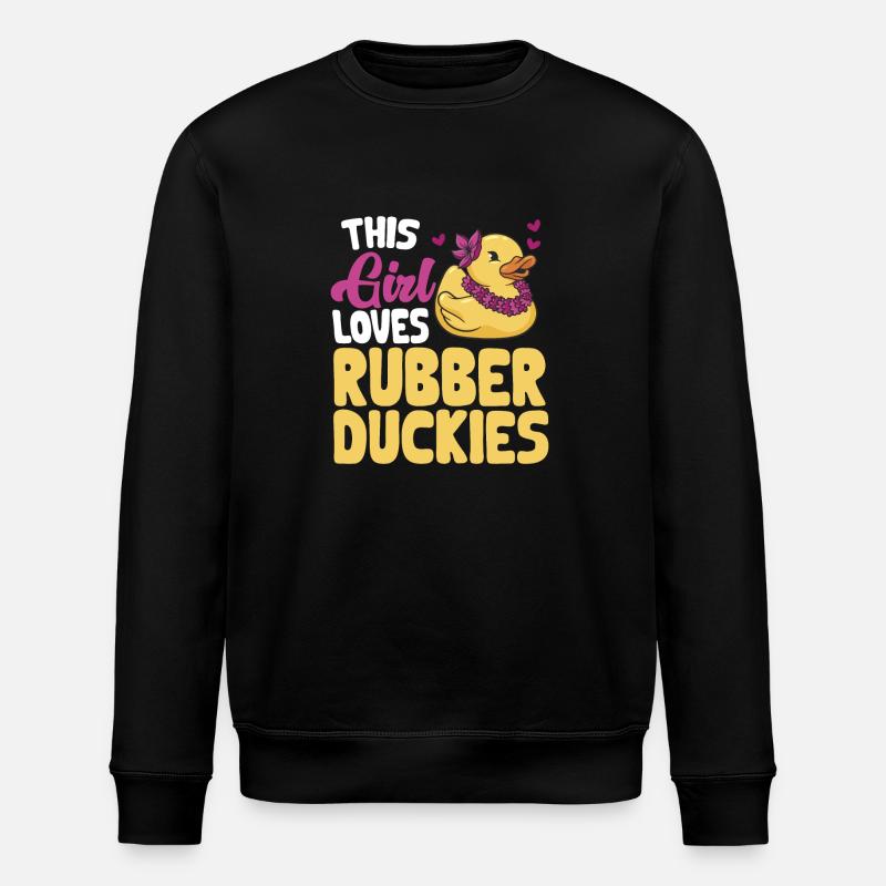 Rubber Duck Rubber Duck - Stanley/Stella ROLLER Unisex Organic Sweatshirt - black