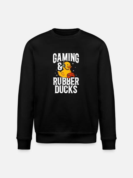 Rubber Duck Rubber Duck - Stanley/Stella ROLLER Unisex Organic Sweatshirt - black