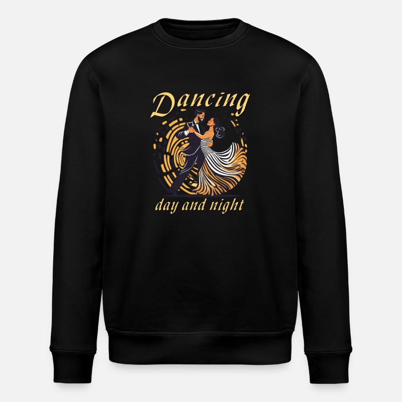 Dancing day and night - Stanley/Stella Unisex Bio-Sweatshirt ROLLER - Schwarz