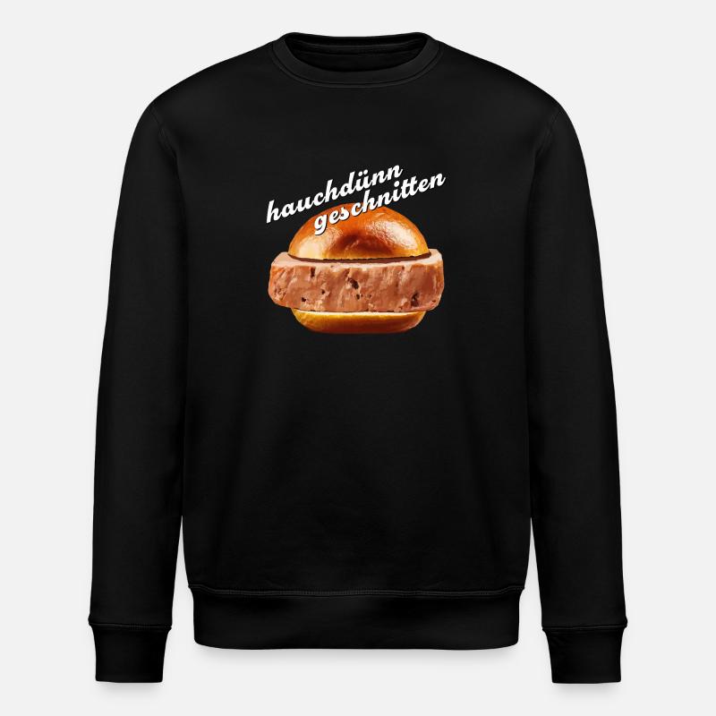 Meatloaf sliced wafer-thin - Stanley/Stella ROLLER Unisex Organic Sweatshirt - black