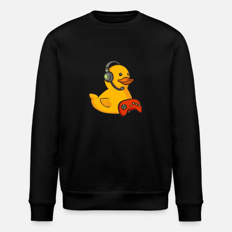 Rubber Duck Rubber Duck - Stanley/Stella ROLLER Unisex Organic Sweatshirt - black