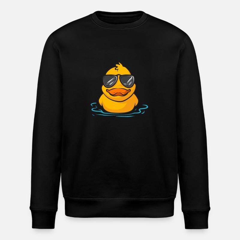 Rubber Duck Rubber Duck - Stanley/Stella ROLLER Unisex Organic Sweatshirt - black