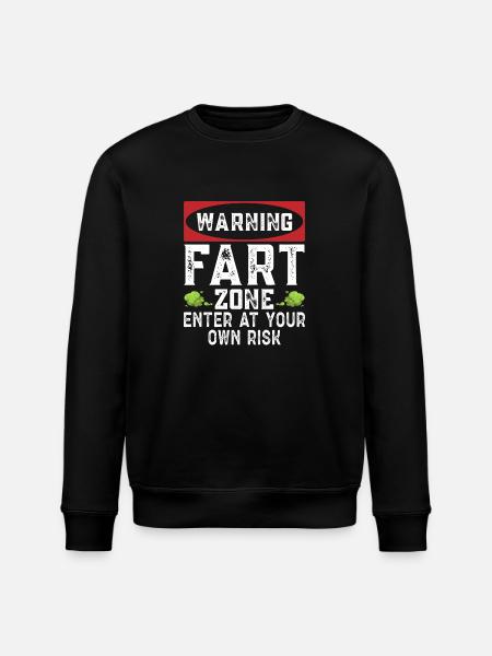 fart farting farting farting - Stanley/Stella ROLLER Unisex Organic Sweatshirt - black
