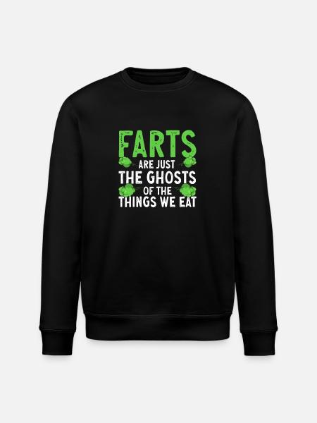 fart farting farting farting - Stanley/Stella ROLLER Unisex Organic Sweatshirt - black