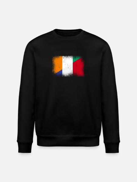Côte d'Ivoire Farnreich - Stanley/Stella ROLLER Unisex Organic Sweatshirt - black