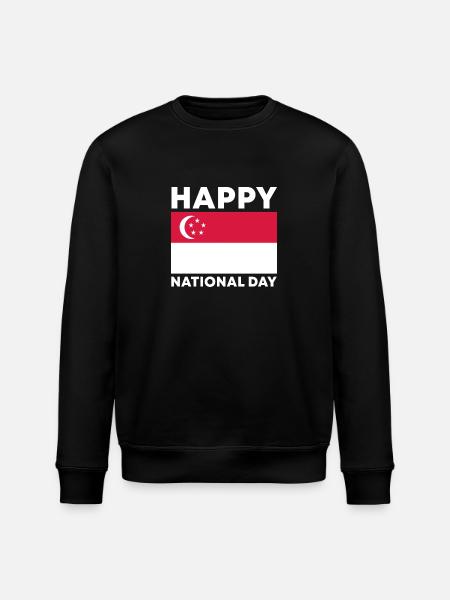 Singapore National Day - Stanley/Stella ROLLER Unisex Organic Sweatshirt - black