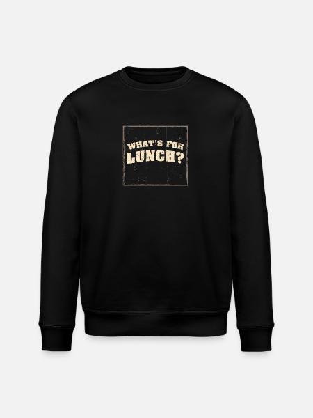 What's For Lunch? - Stanley/Stella ROLLER Unisex Organic Sweatshirt - black