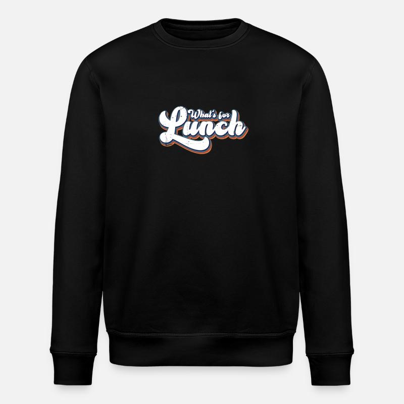 What's For Lunch? - Stanley/Stella ROLLER Unisex Organic Sweatshirt - black