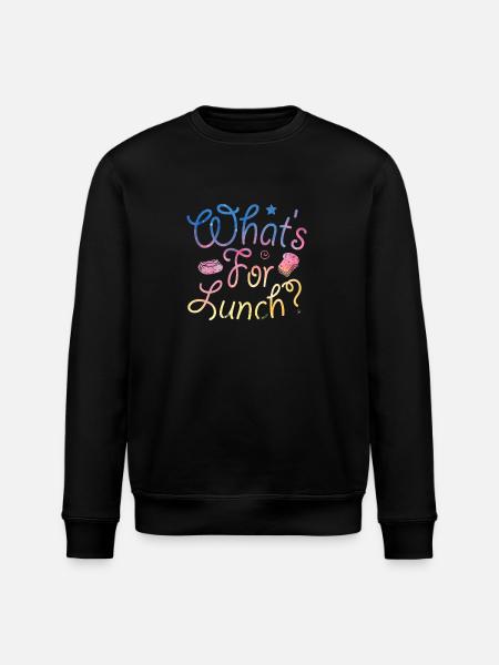 What's For Lunch? - Stanley/Stella ROLLER Unisex Organic Sweatshirt - black
