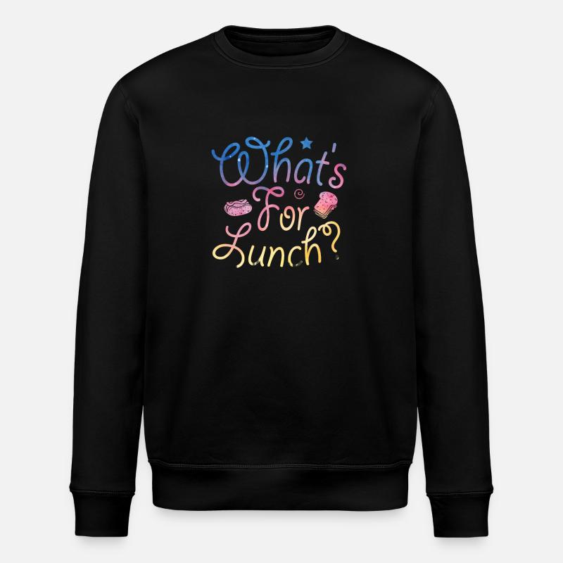 What's For Lunch? - Stanley/Stella ROLLER Unisex Organic Sweatshirt - black