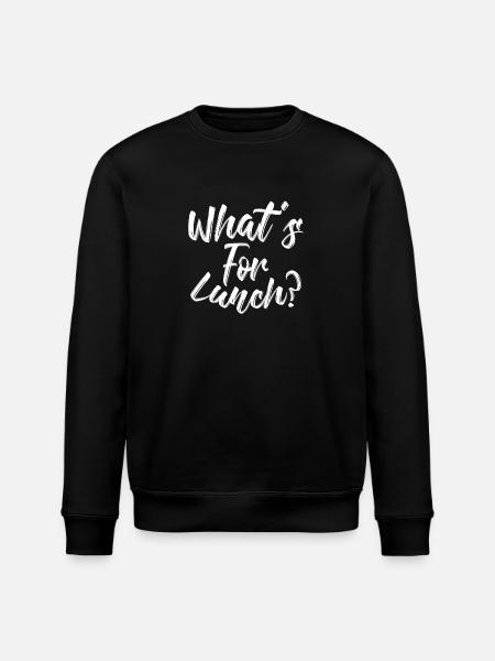 What's For Lunch? - Stanley/Stella ROLLER Unisex Organic Sweatshirt - black