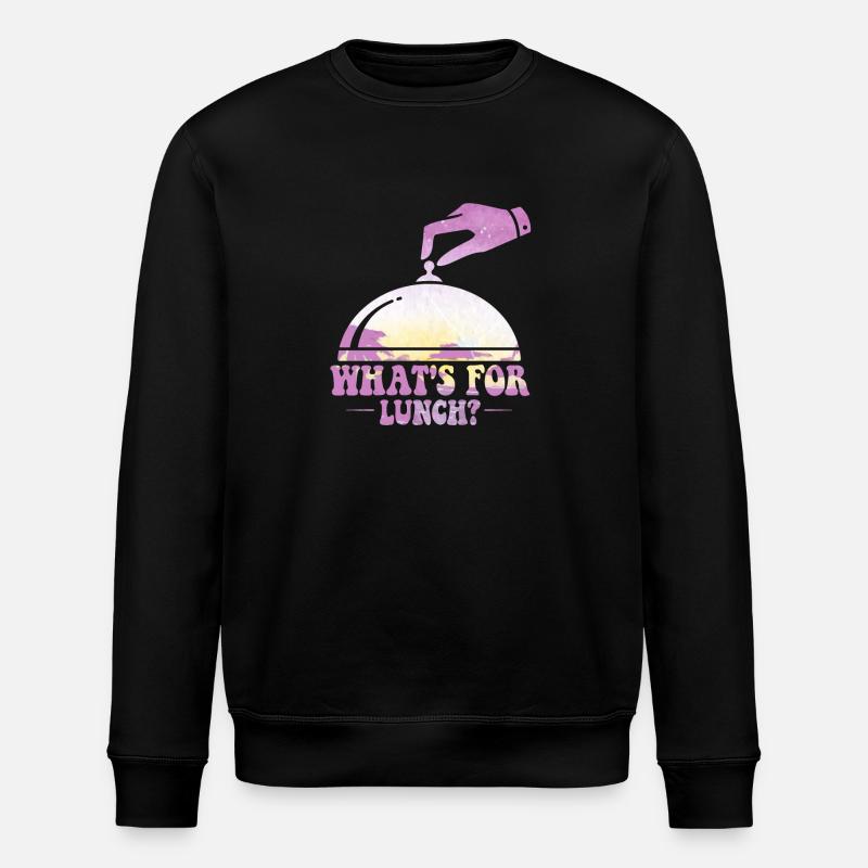 What's For Lunch? - Stanley/Stella ROLLER Unisex Organic Sweatshirt - black
