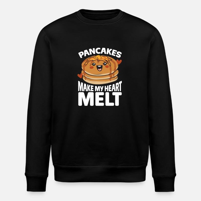 Pancake Breakfast Pancakes - Stanley/Stella ROLLER Unisex Organic Sweatshirt - black