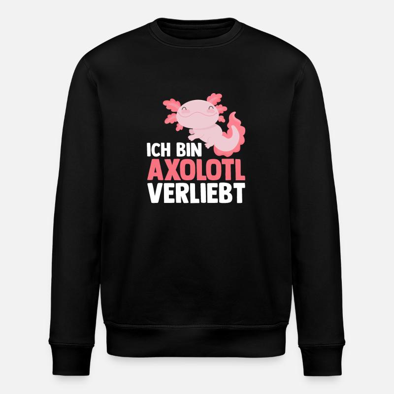 Axolotl - Stanley/Stella ROLLER Unisex Organic Sweatshirt - black