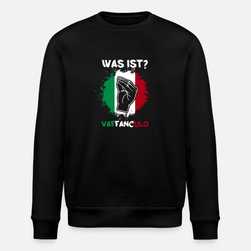 Italie Italien Vaffanculo - Sweat bio ROLLER Stanley/Stella Unisexe - noir