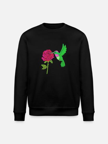 Hummingbird - Stanley/Stella ROLLER Unisex Organic Sweatshirt - black