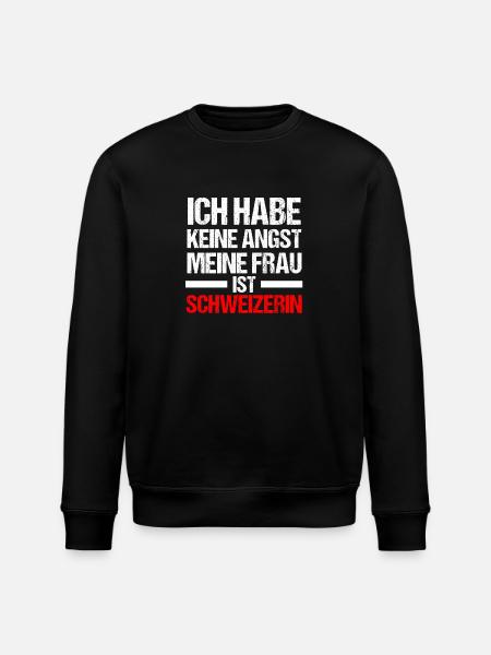 Schweizer Schweiz - Stanley/Stella Unisex Bio-Sweatshirt ROLLER - Schwarz