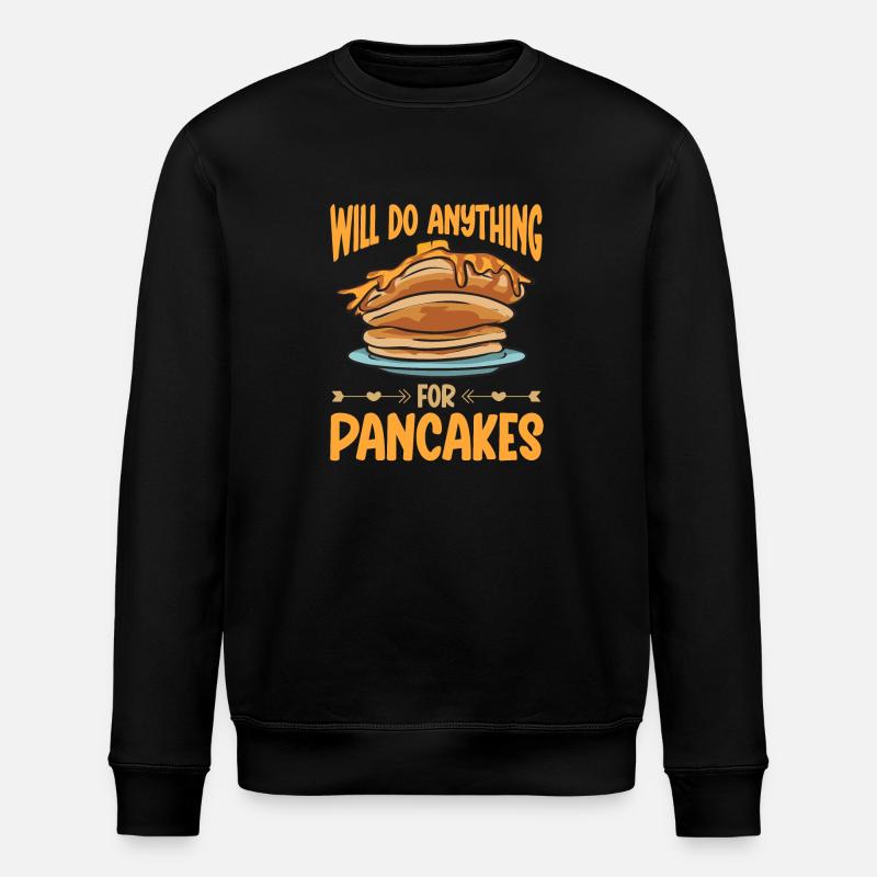 Crêpes Petit-déjeuner Crêpes - Sweat bio ROLLER Stanley/Stella Unisexe - noir