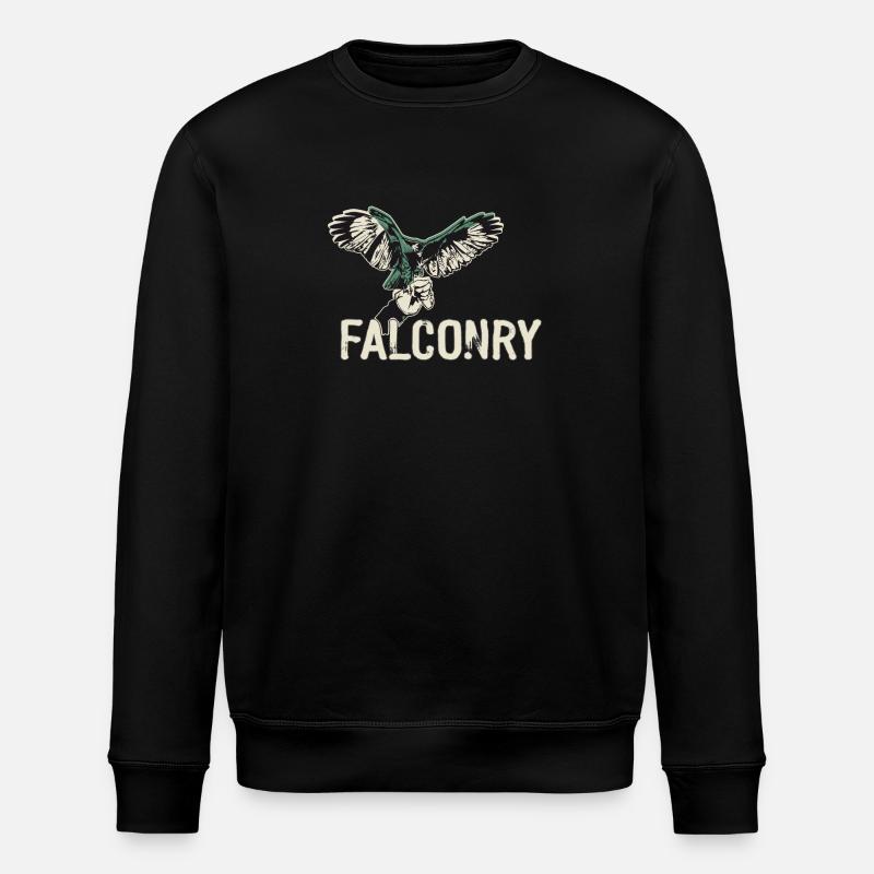 Fauconnerie Oiseau Faucon Chasse Fauconnier - Sweat bio ROLLER Stanley/Stella Unisexe - noir