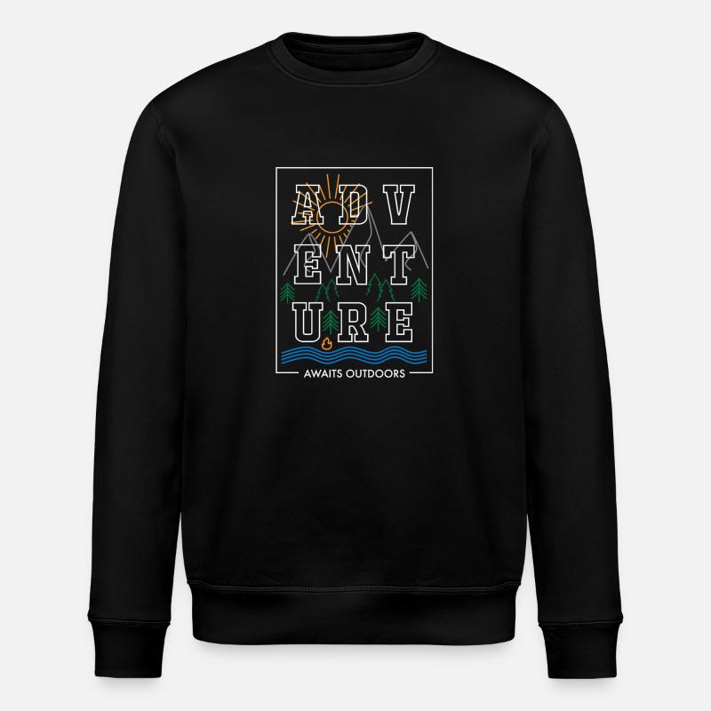 Aventure en plein air - Sweat bio ROLLER Stanley/Stella Unisexe - noir