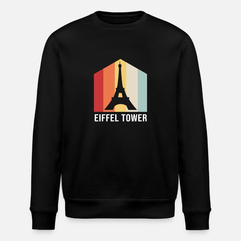 France Tour Eiffel - Sweat bio ROLLER Stanley/Stella Unisexe - noir
