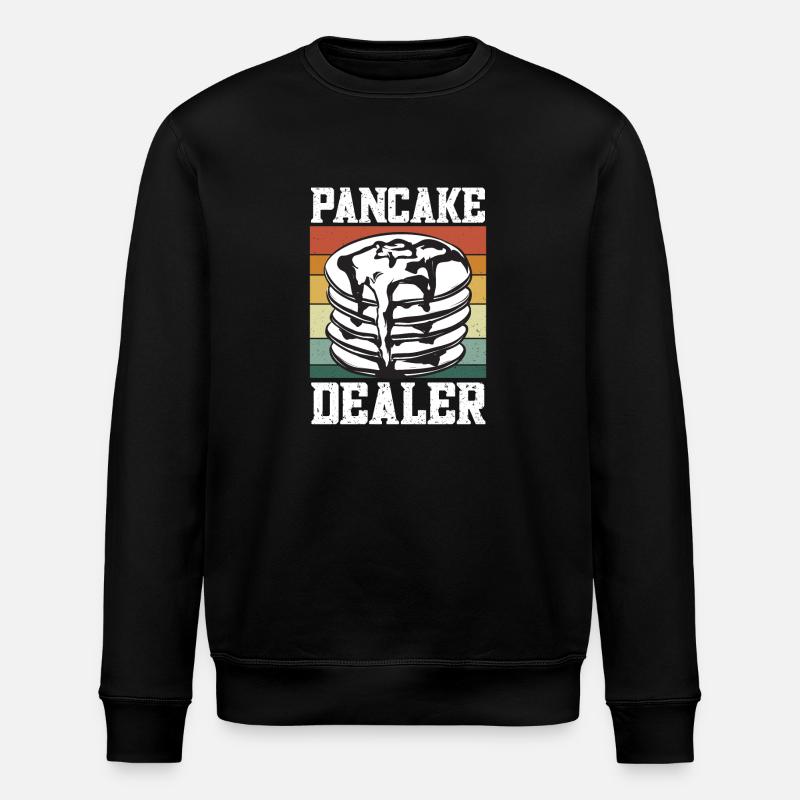 Pancake Breakfast Pancakes - Stanley/Stella ROLLER Unisex Organic Sweatshirt - black