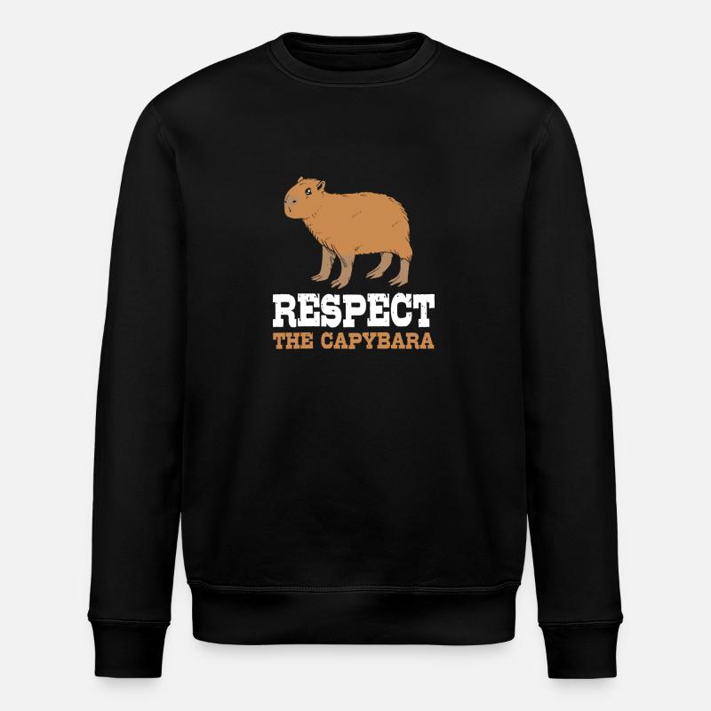 Capybara - Stanley/Stella Unisex Bio-Sweatshirt ROLLER - Schwarz