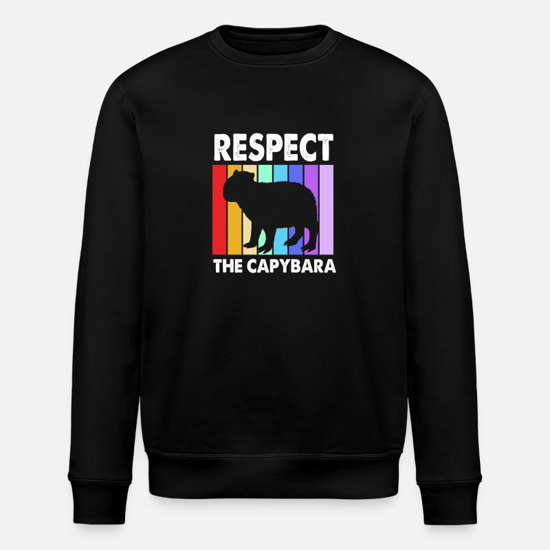 Capybara - Stanley/Stella ROLLER Unisex Organic Sweatshirt - black