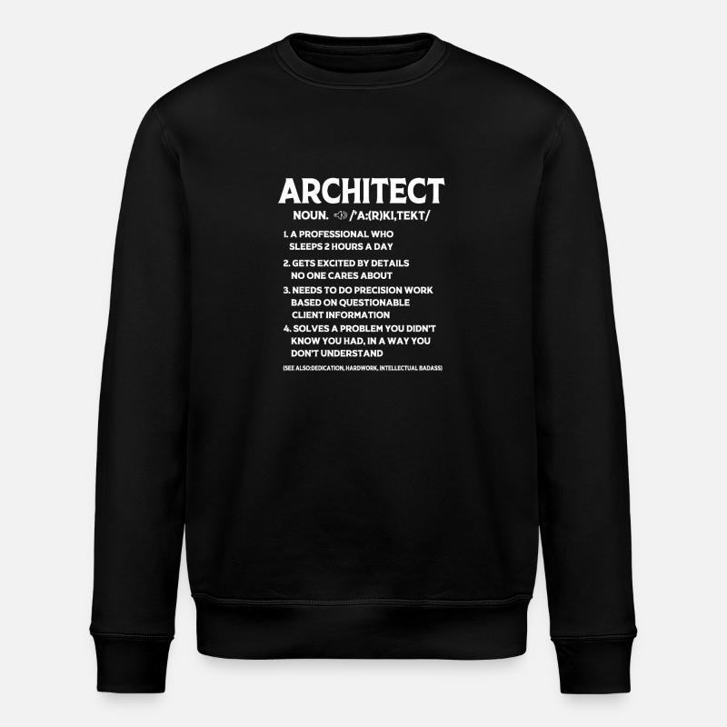 Architecte Architecture - Sweat bio ROLLER Stanley/Stella Unisexe - noir