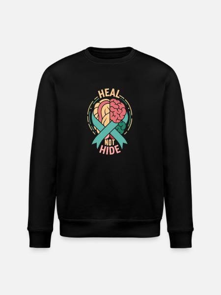 Depression Help - Mental Breakdown - Stanley/Stella ROLLER Unisex Organic Sweatshirt - black