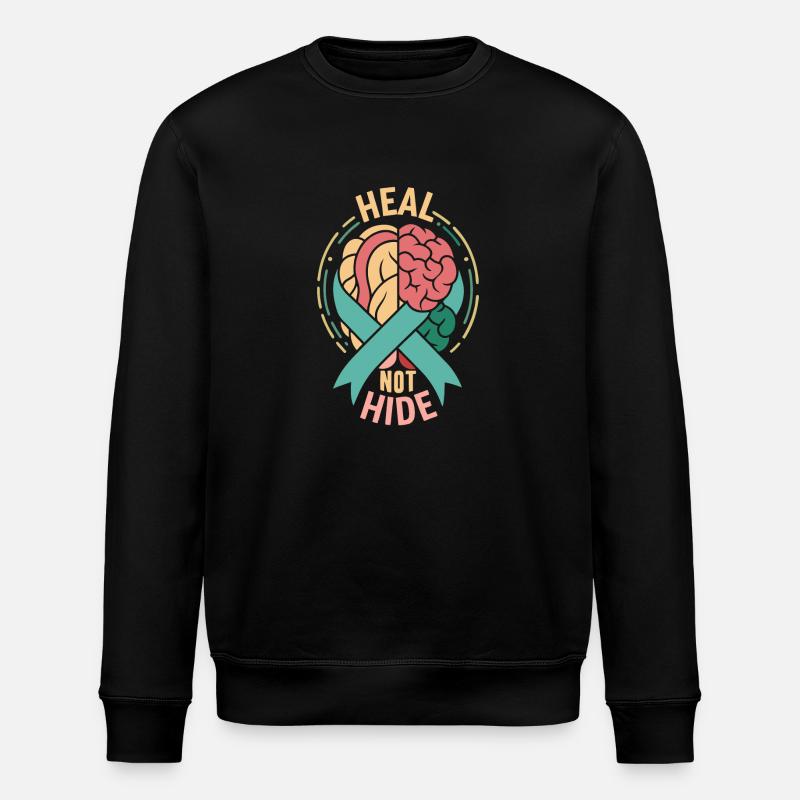 Depression Help - Mental Breakdown - Stanley/Stella ROLLER Unisex Organic Sweatshirt - black