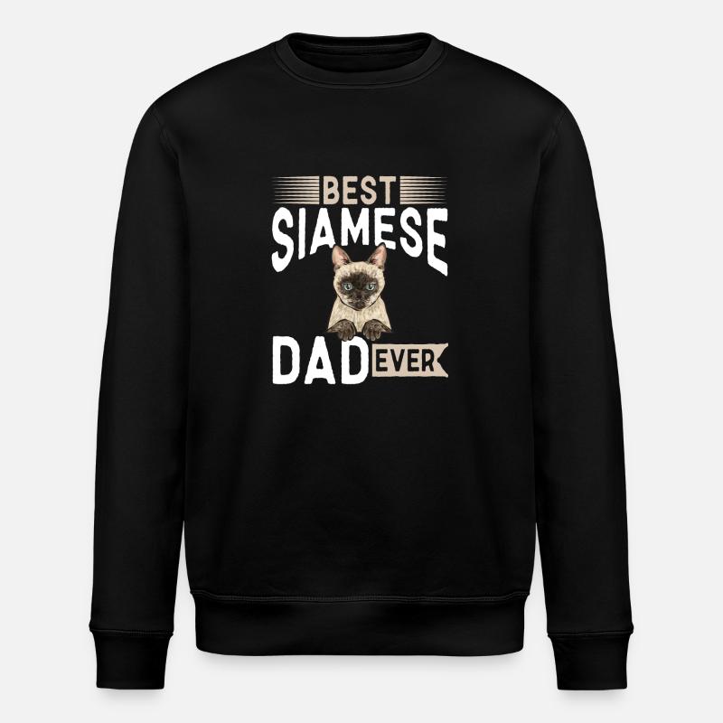 Siamese Cat Siamese Cat - Stanley/Stella ROLLER Unisex Organic Sweatshirt - black