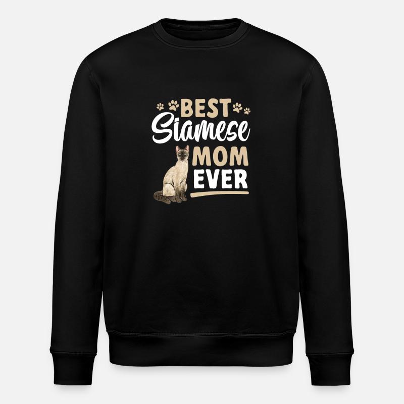 Siamese Cat Siamese Cat - Stanley/Stella ROLLER Unisex Organic Sweatshirt - black