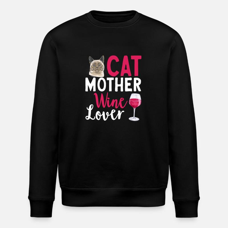 Siamkatze Katze Siamese - Stanley/Stella Unisex Bio-Sweatshirt ROLLER - Schwarz
