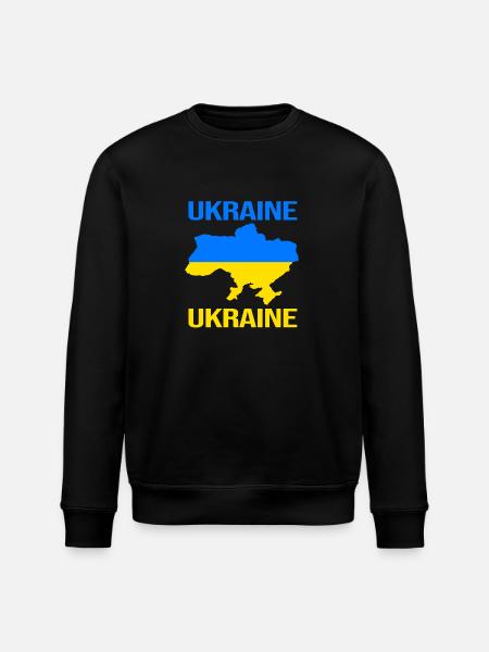 Ukraine - Stanley/Stella ROLLER Unisex Organic Sweatshirt - black