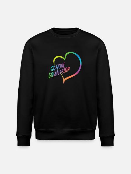 Conseiller d’école Coeur Aquarelle - Sweat bio ROLLER Stanley/Stella Unisexe - noir