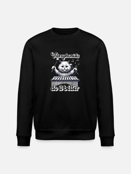 Vibraphon, vibraphonist - Stanley/Stella ROLLER Unisex Organic Sweatshirt - black