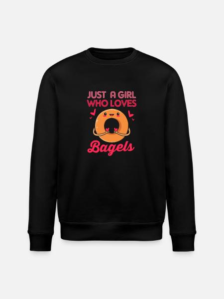 Bagel Bagels - Stanley/Stella ROLLER Unisex Organic Sweatshirt - black