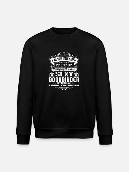 Bookbinder Marrying A Bookbinder - Stanley/Stella ROLLER Unisex Organic Sweatshirt - black