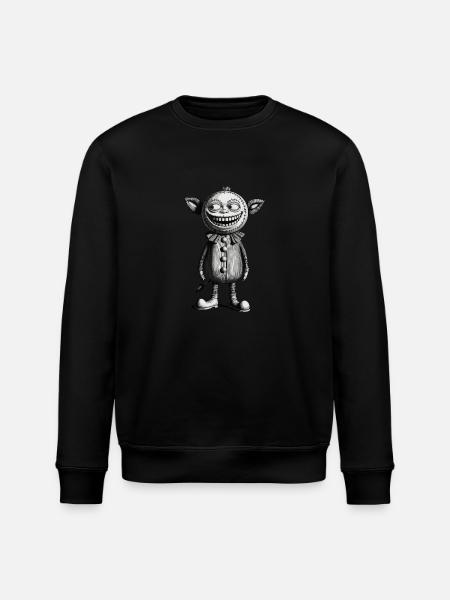 Gruseliges Monster Design Halloween Gnome Outfit - Stanley/Stella Unisex Bio-Sweatshirt ROLLER - Schwarz