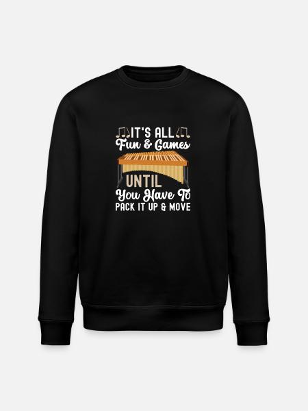 Vibraphon, vibraphonist - Stanley/Stella ROLLER Unisex Organic Sweatshirt - black