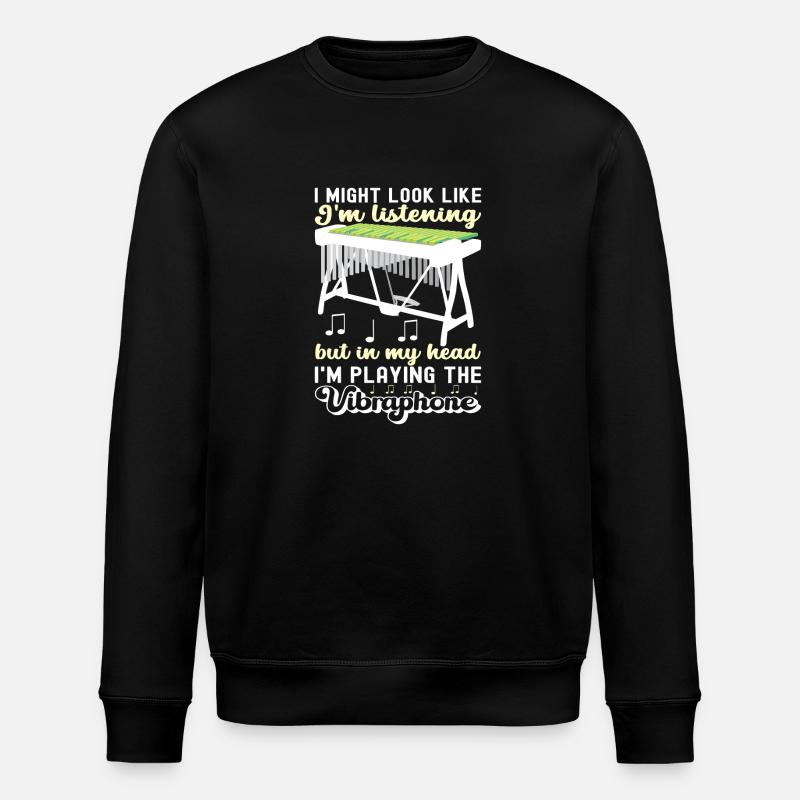 Vibraphon, vibraphonist - Stanley/Stella ROLLER Unisex Organic Sweatshirt - black