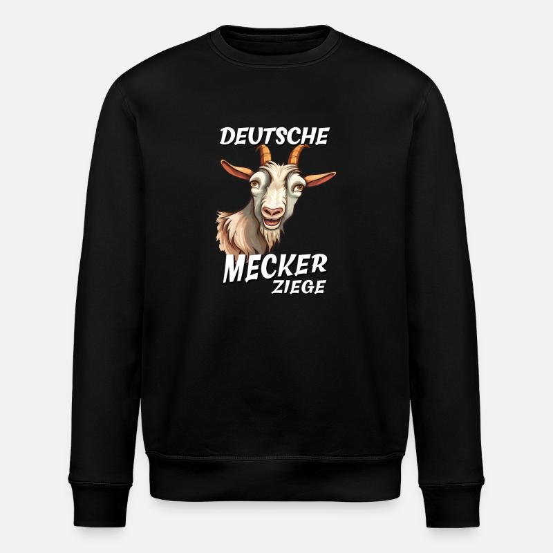 DEUTSCHE MECKER ZIEGE - Stanley/Stella Unisex Bio-Sweatshirt ROLLER - Schwarz