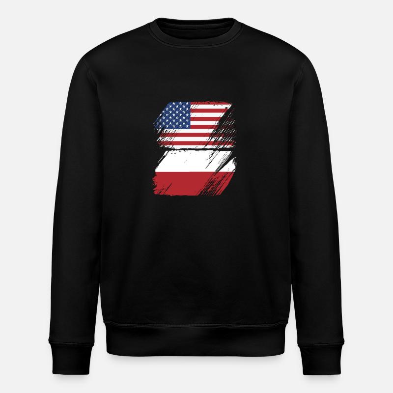 Pologne Polonais - Sweat bio ROLLER Stanley/Stella Unisexe - noir